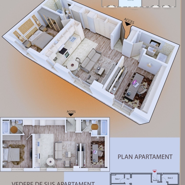 Casa Glia www.casaglia.ro - Apartament 3 camere de vânzare Arad bloc nou direct de la dezvoltator
